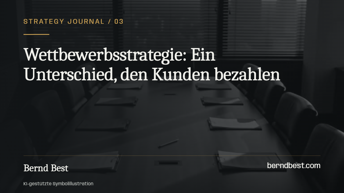 Wettbewerbsstrategie: Ein Unterschied, den Kunden bezahlen